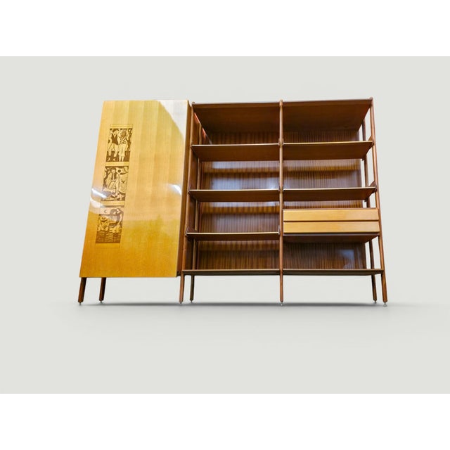 1960s Italian Wardrobe Bookcase by Vittorio Dassi, Italy, 1960s For Sale - Image 5 of 18