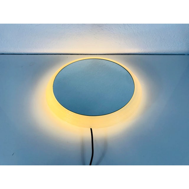 Mid-Century Modern Illuminated Wall Mirror from Hillebrand, 1960s For Sale - Image 3 of 8