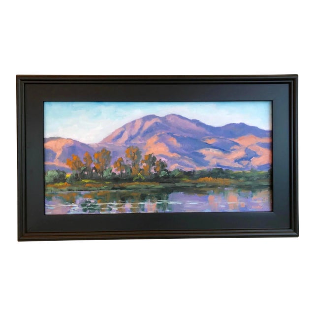 Morning Light Over Diablo, Modern Oil Painting - Unframed For Sale