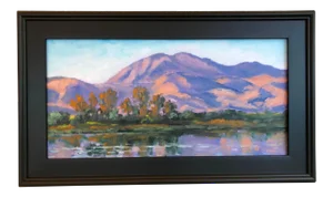 Morning Light Over Diablo, Modern Oil Painting - Unframed
