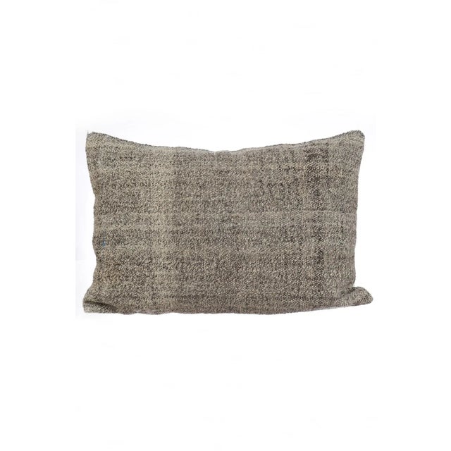 Gray Kilim Pillow Cover For Sale - Image 4 of 4