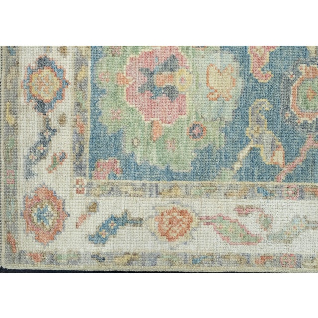 Turkish Oushak Runner Rug 2'3" x 5'8" #17274 For Sale In Houston - Image 6 of 8