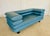 Vintage Postmodern Swedish Turquoise Leather Stacked Sofa, 1980 For Sale - Image 6 of 18