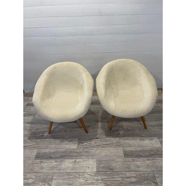 1950s Vintage Upholstery Chairs by Navratil, 1950 For Sale - Image 5 of 7