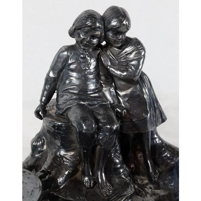 Art Nouveau Inkwell in Pewter, 1900 For Sale - Image 11 of 18