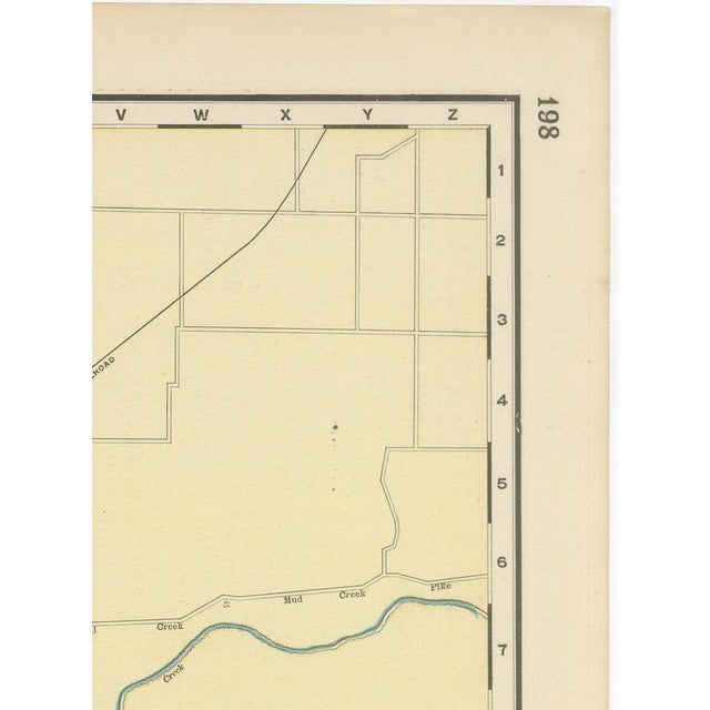 Paper Antique Map of Indianapolis The Circle City by Ran McNally, 1899 For Sale - Image 7 of 12
