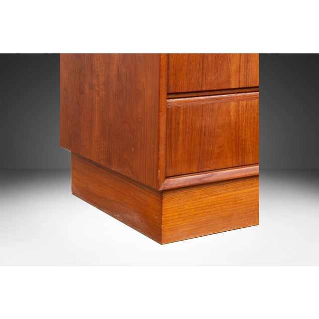 1960s Danish Mid-Century Modern Long Teak Dresser For Sale - Image 9 of 10