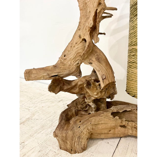 Mid 20th Century Large Mid Century Driftwood Sculptural Lamp For Sale - Image 5 of 12