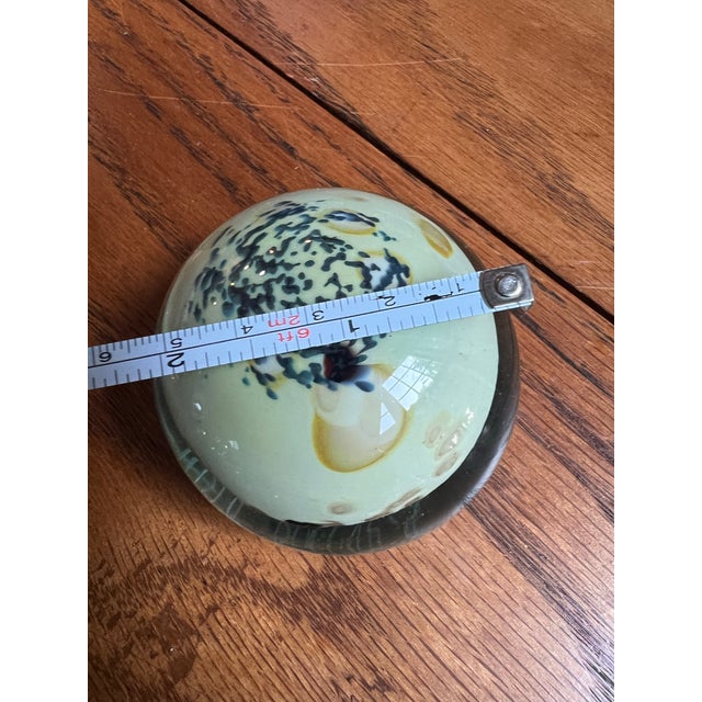 Up for consideration is a beautiful vintage collection of green glass paperweights. These would look lovely in your home,...
