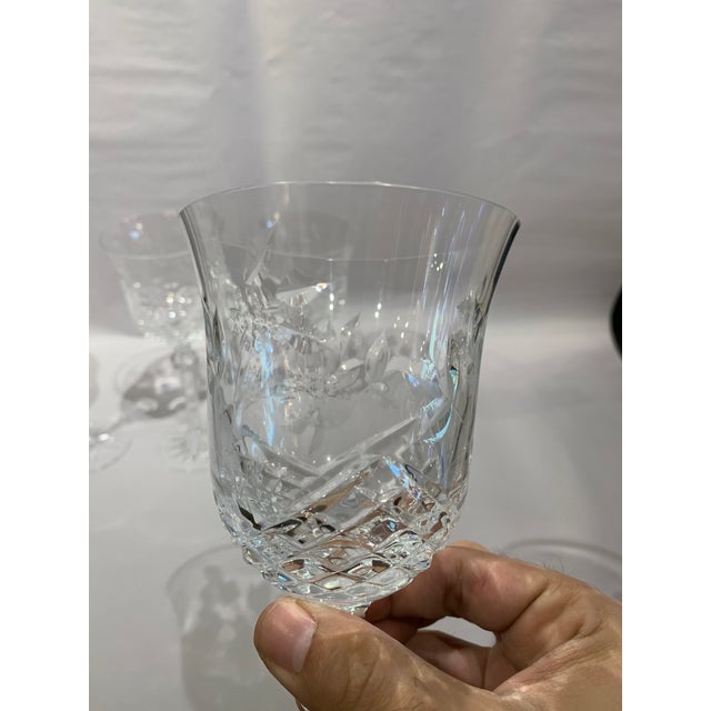 Wedgwood Crystal Tall Wine Glasses Set of 4 Chairish