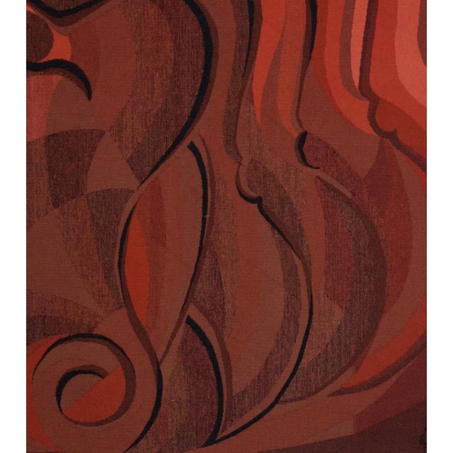 Mid-Century Modern Mid-Century Tapestry Signed and Design by Jacob For Sale - Image 3 of 7