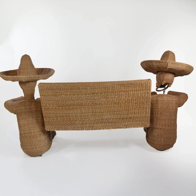 Rare Life and Death Settee by Mario Lopez Torres in nice as found vintage condition. There are minor scuffs, scrapes and...