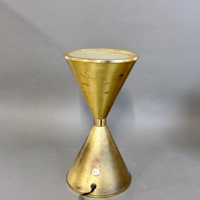 Mid-Century Modern Italian Brass Diabolo Table Lamp, 1960s For Sale - Image 6 of 14