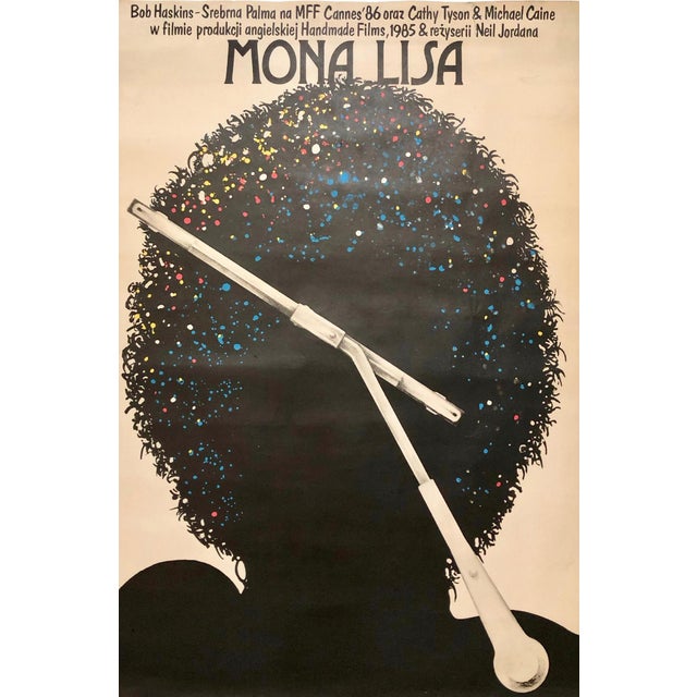 Mid-Century Modern Polish Mona Lisa Movie Poster by Jakub Erol, 1987 For Sale - Image 3 of 3