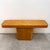 1980s Vintage 1980s Postmodern Console Table Rounded Edge Hallway Table Caramel Grain Midcentury Italian Modern For Sale - Image 5 of 10