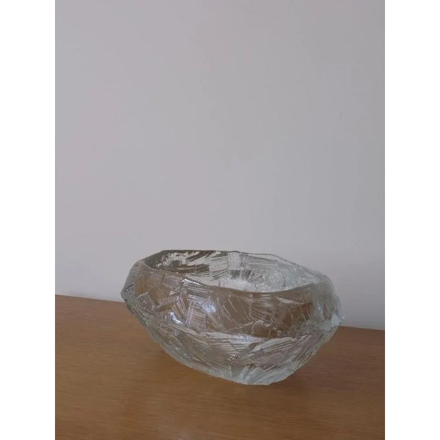 1960s Diamond Brutalist Glass Dish by Göte Augustsson, 1960s For Sale - Image 5 of 9