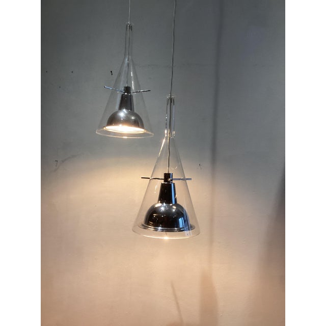 Flute Lights by Franco Raggi for Fontana Arte, 1990, Set of 2 For Sale - Image 6 of 6
