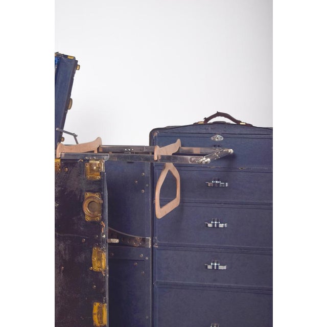 Antique Holdall Covered in Black Leather, 1890s For Sale - Image 10 of 18