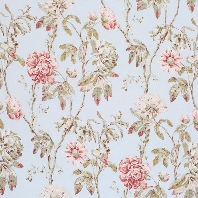Rendered in a subdued palette on a soft linen ground, these enchanting peony blossoms retain the romance and artistry of...