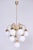 Mid-Century Chandelier in Brass and Opaline Glass, Czech, 1950s For Sale - Image 16 of 16