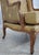 1990s Austoria French Louis XV Wide Seat Bergere Chair W. Ottoman For Sale - Image 5 of 18