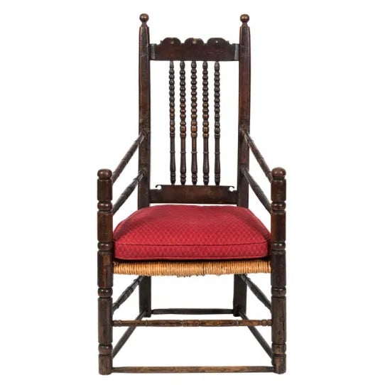 English 18th Century English Oak Armchair For Sale - Image 3 of 11