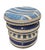 Italian Chic Italian Contemporary Striped Ceramic Garden Stool / Side Table For Sale - Image 3 of 8