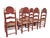 Polychrome Dining Chairs, 1950s, Set of 6 For Sale - Image 4 of 7