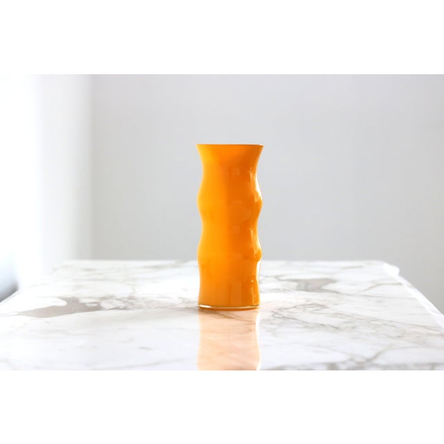 Blue Set of 3 Colorful Murano Style Glass Vases in the Style of Carlo Moretti, Late 20th Century For Sale - Image 8 of 12