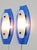 Mid-Century Modern Blue and White Acrylic Glass Wall Lamps, Italy, 1970s, Set of 2 For Sale - Image 10 of 18