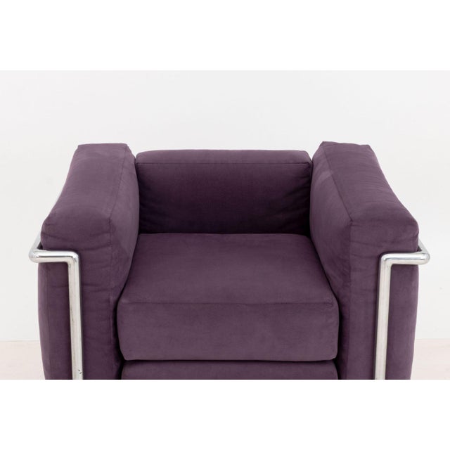 Metal Le Corbusier Lc2 Club Chairs, Pair For Sale - Image 7 of 9