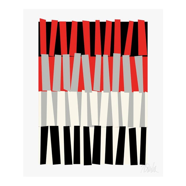 Color Rhythm Fine Art Print 35" X 45" by Liz Roache For Sale