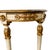 Cream 1950s Neoclassical Style Italian Gilt & Cream Painted Finish Demilune Console Table For Sale - Image 8 of 13