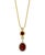 6 Carat Oval Shape Garnet and 0.6 Carat Diamond Necklace in 14 Karat Yellow Gold For Sale - Image 17 of 18