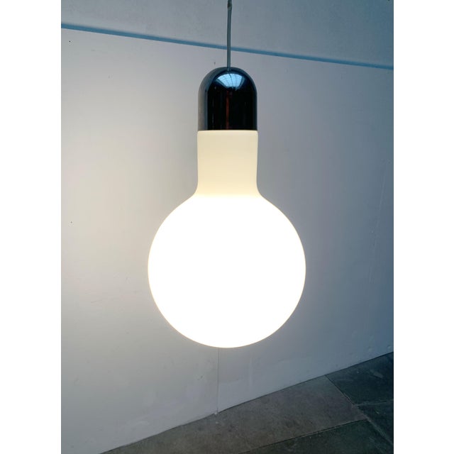 Mid-Century Space Age Swiss Minimalist Bulb Pendant from Temde, 1960s For Sale - Image 6 of 18