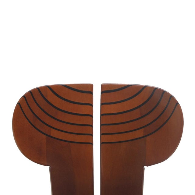 Black Africa Side Chairs by Afra & Tobia Scarpa for Maxalto, 1970s, Set of 10 For Sale - Image 8 of 12