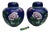 Pair of Vintage Cloisonné Jars | Blue Ground Butterfly & Floral Motif With Lids For Sale