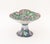 English Strawberry and Grape Leaf Motif Ceramic Tableware, centerpiece and two dishes, with sky-blue ground. Centerpiece:...