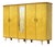 Large Mid-Century Modern 5-Door Wardrobe in Flamed Maple, 1950s For Sale