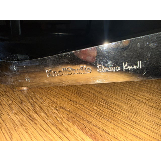 Florence Knoll Florence Knoll 96" Black Marble Dining Table For Sale - Image 4 of 4