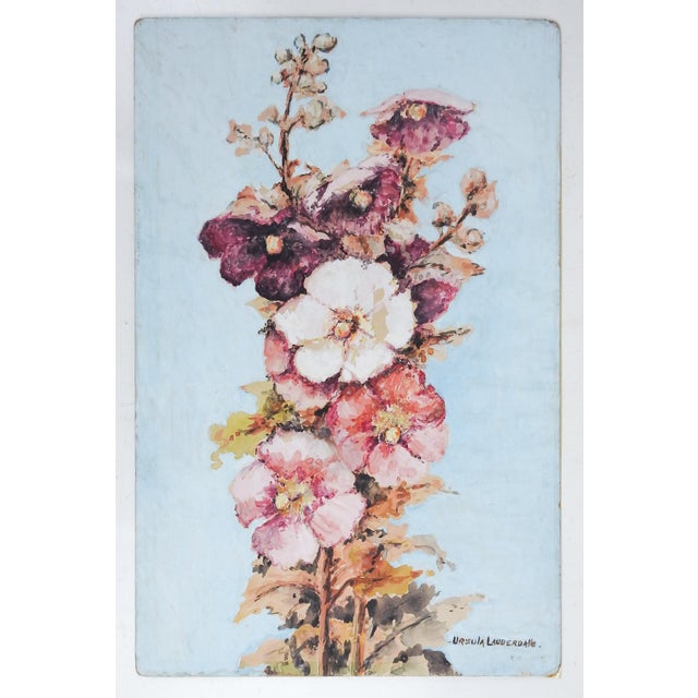 Early 20th Century Floral Ursula Lauderdale Painting For Sale In Seattle - Image 6 of 7