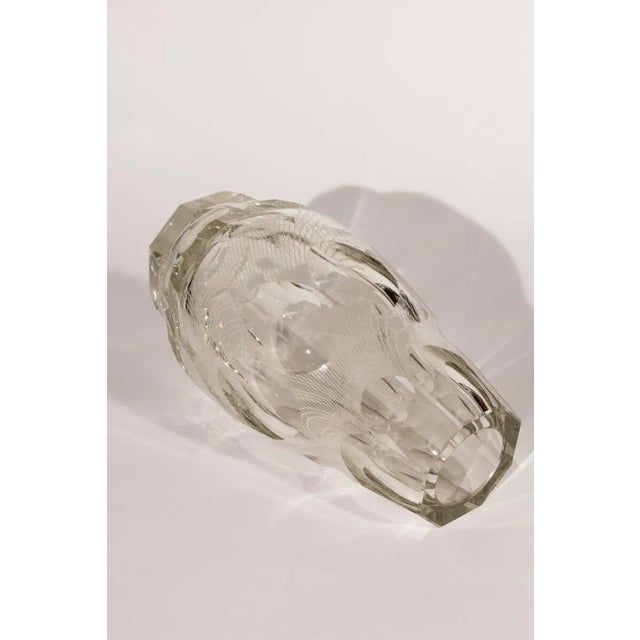 1970s 1970s Czech Lattice Glass Vase, Harrachov Glassworks For Sale - Image 5 of 9