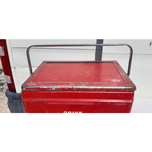 Vintage American Coca-Cola Cooler, 1950s For Sale - Image 9 of 18