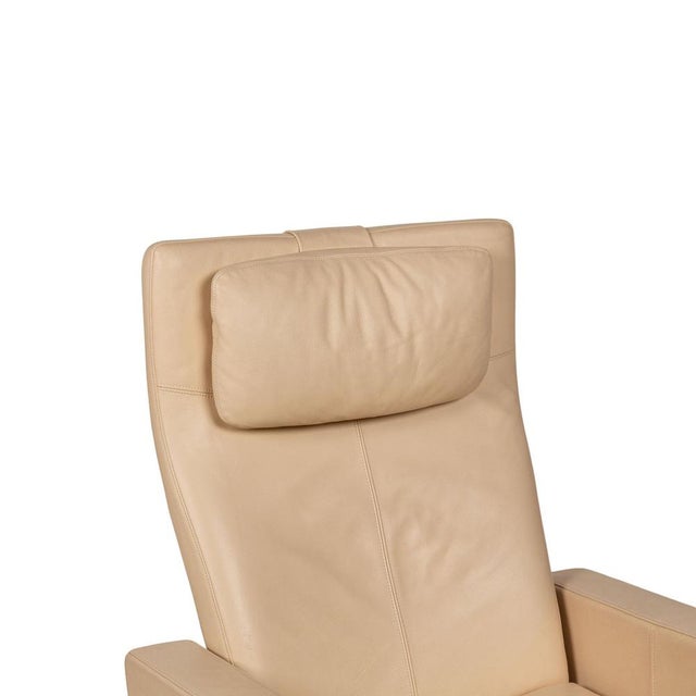 Beige Leather Armchair from Walter Knoll / Wilhelm Knoll For Sale - Image 12 of 16