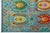 Textile Contemporary Vibrant Oushak-Style Hand-Knotted Turquoise & Jewel-Tone Wool Rug For Sale - Image 7 of 12