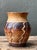 Mid-Century Modern Vintage Handcrafted Ceramic Vase With Wave Motif For Sale - Image 3 of 15