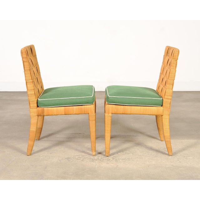 Set of Four John Hutton Bielecky Block Island Cane Dining Chairs For Sale - Image 13 of 18