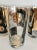 This is a fantastic set of glasses by Cera from the mid-century, which feature coin details in black and 22k gold! There...