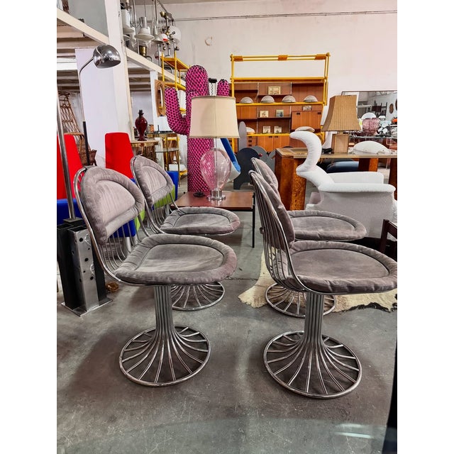 Vintage Italian Chairs by Gastone Rinaldi for Rima Padova, 1970s, Set of 4 For Sale - Image 3 of 9