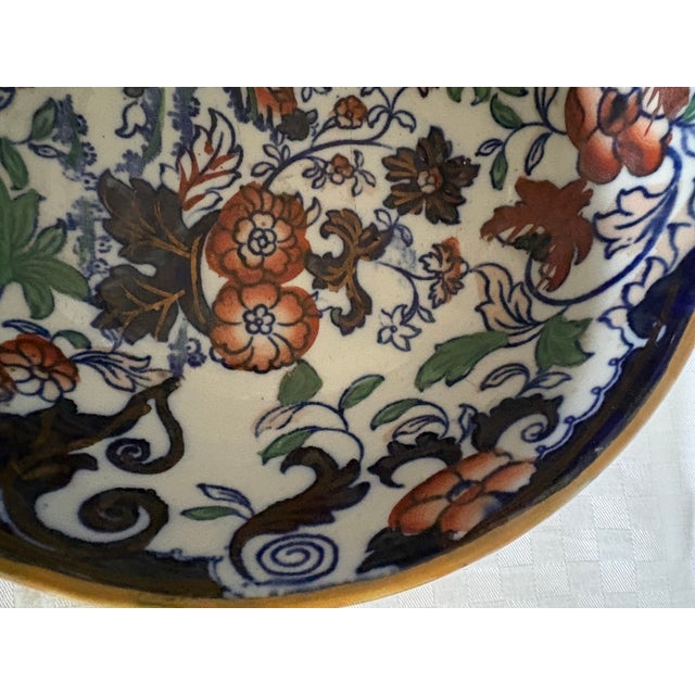 Late 19th Century English Iron Stone Imari Style Footed Bowl For Sale - Image 10 of 11